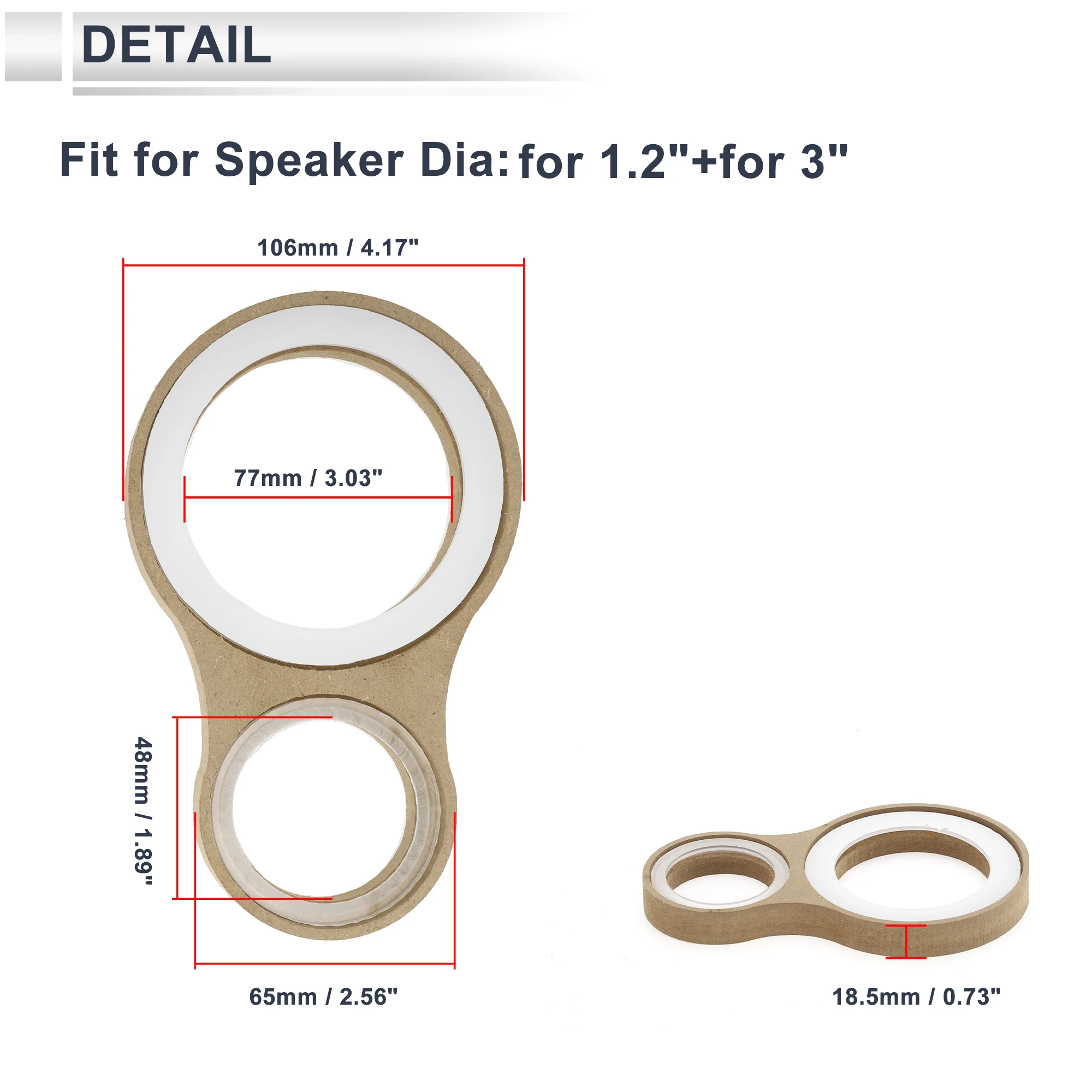 Conjunto de piezas para montaje de altavoz