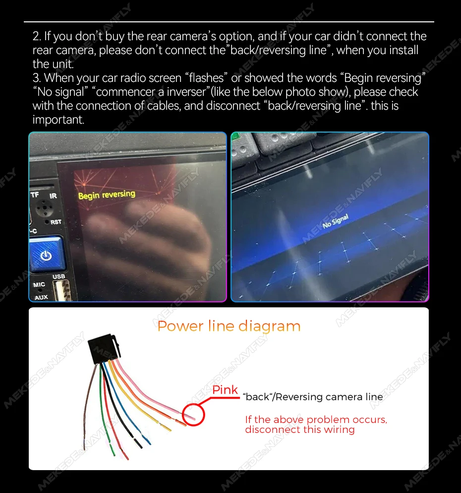 Esquema de instalación de la autoradio