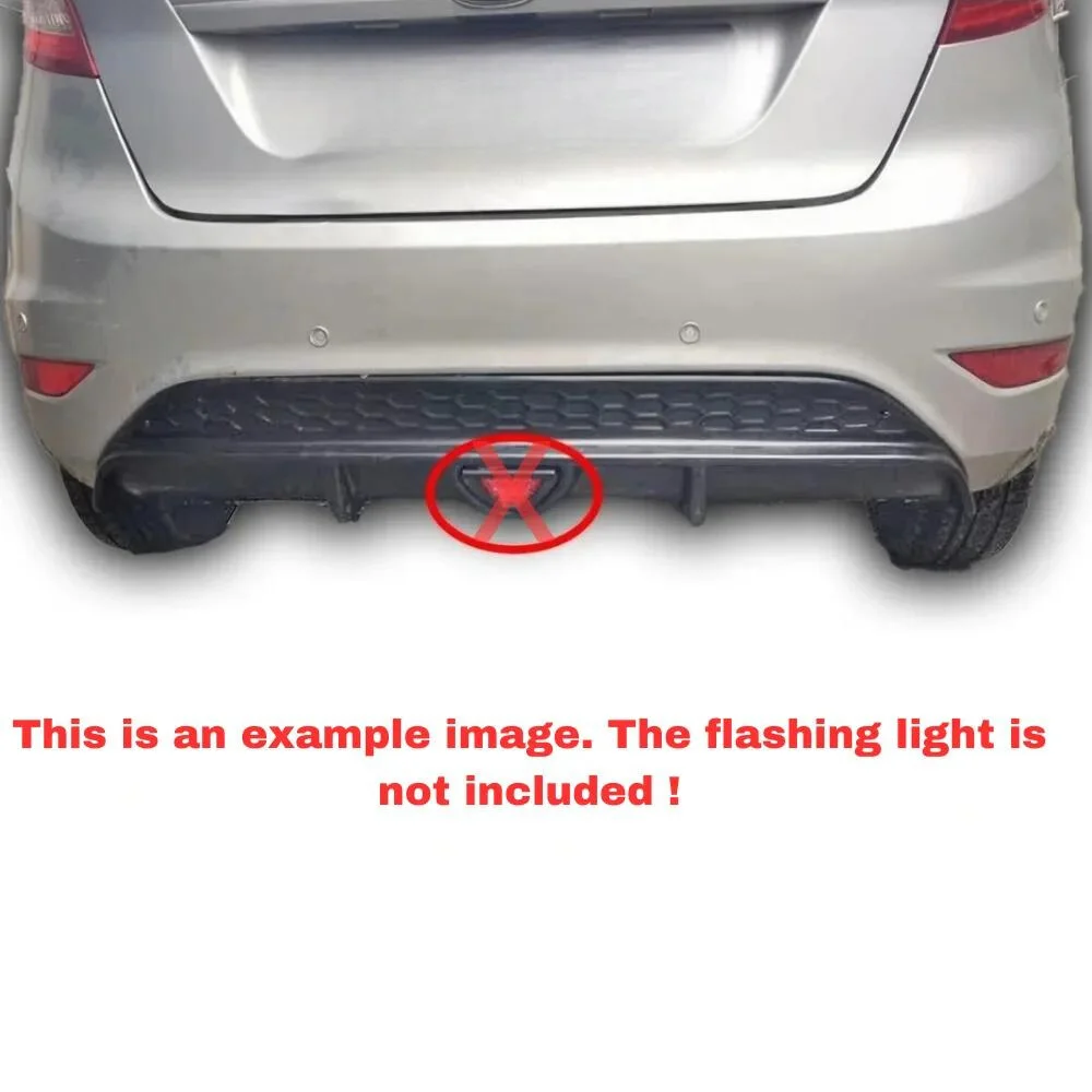 Difusor parachoques trasero ABS negro Ford Fiesta 2008-2017