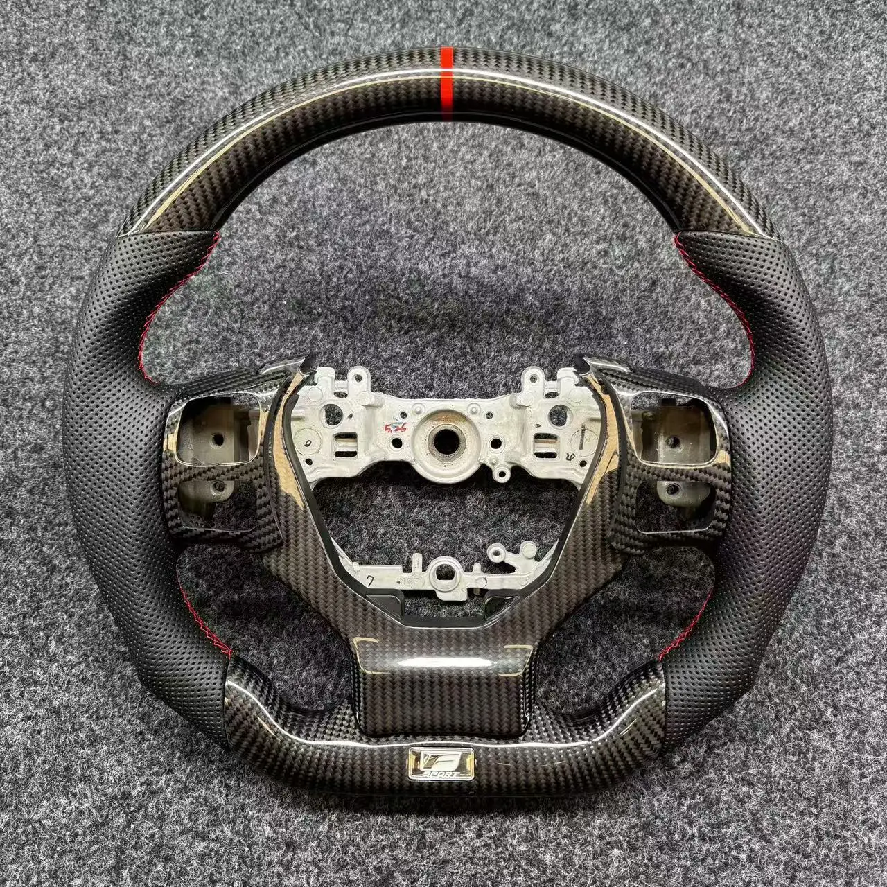 Volante fibra de carbono deportivo con logotipo F para Lexus