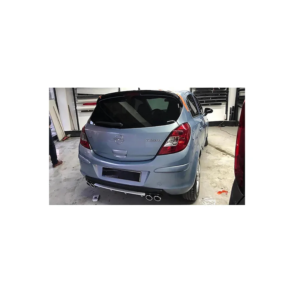 Difusor trasero Opel Corsa D negro ABS – kit parachoques
