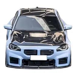 Cubierta de capó de fibra de carbono estilo V para BMW M2 G87