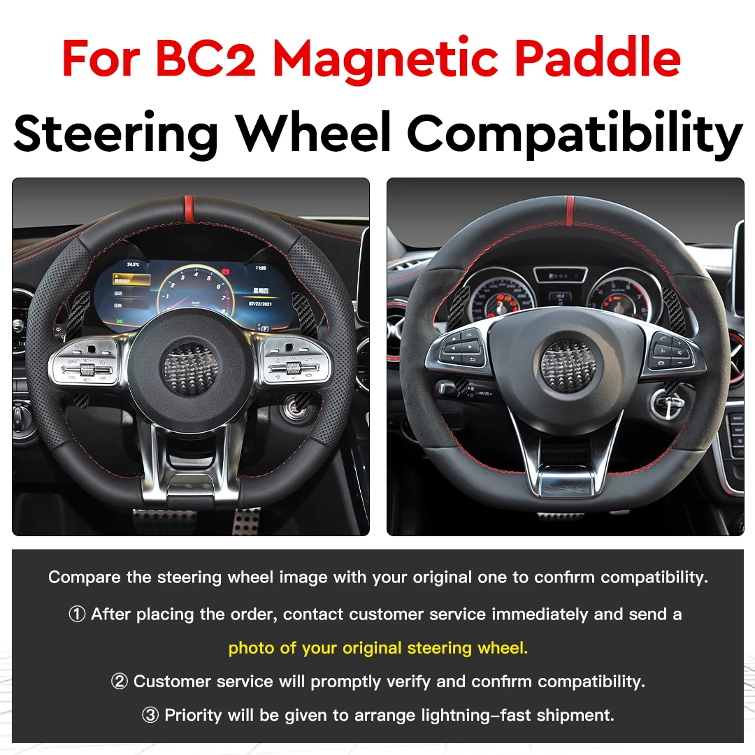 Motores TDD, paletas de cambio magnéticas LED de RPM de fibra de carbono para Mercedes-Benz - imagen 2