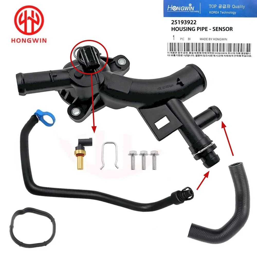 Termostato 25193922 para Chevrolet Cruze, Sonic, Trax y Buick Encore 1.4T