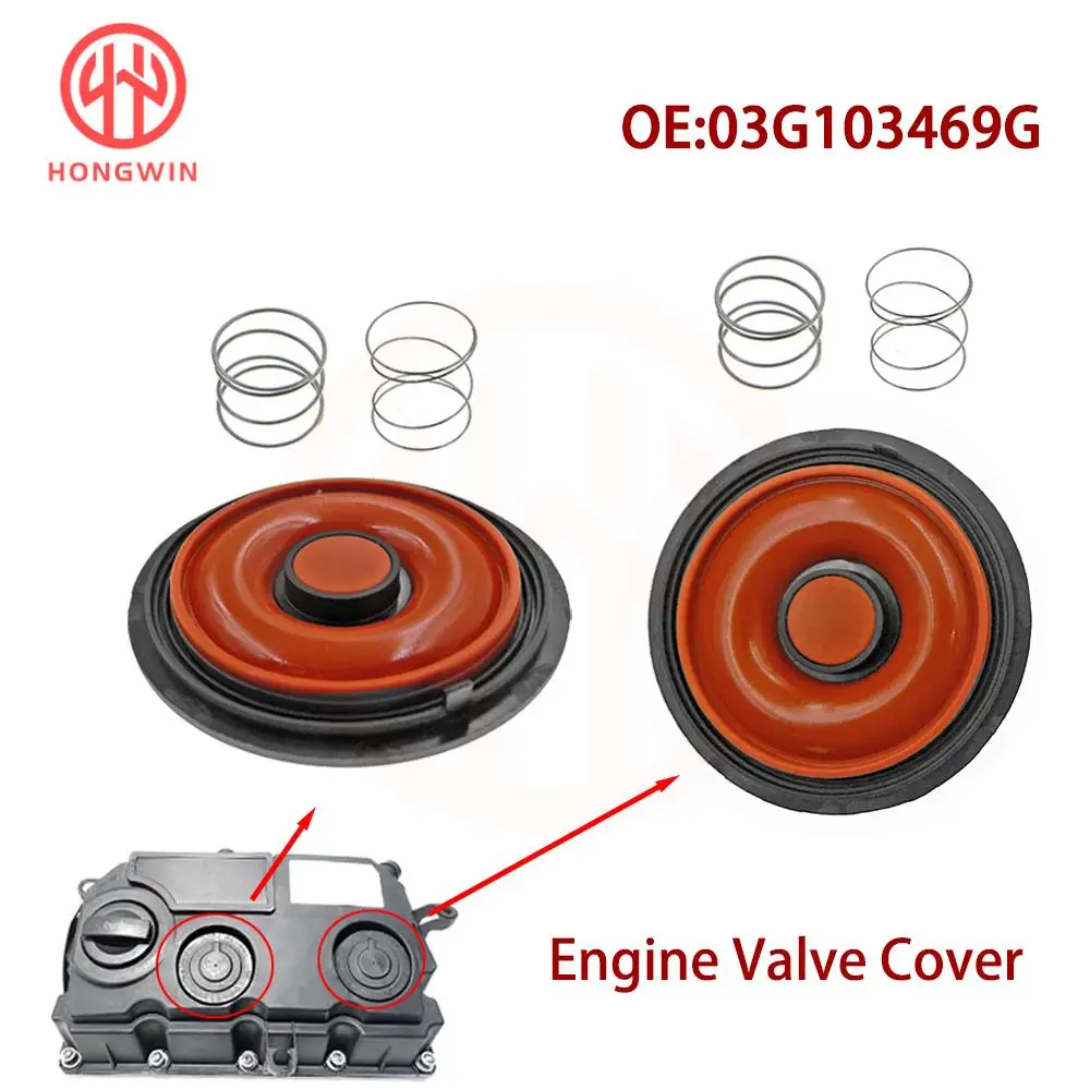 03G 103469 Kit de reparación de tapa de válvula PCV de motor G con membrana 03G 103475 E Para VW Audi Skoda SUPERB OCTAVIA II Asiento 1.9 2.0 TDI