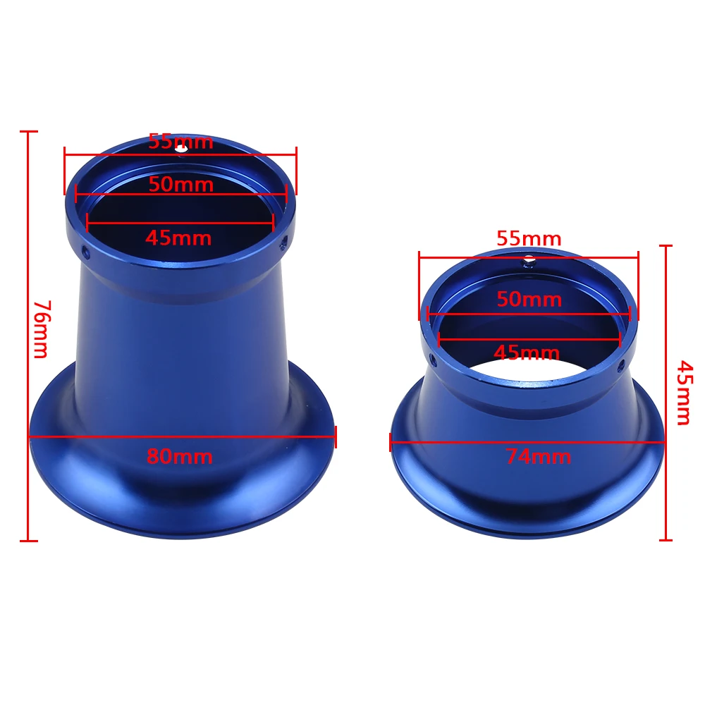 Trompeta de admisión 50 mm para carburador PWK, KOSO y OKO - imagen 2