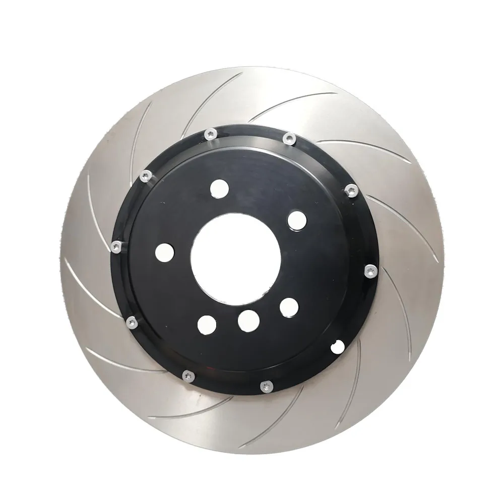Discos de freno ranurados con jefe central, alto carbono universal 330–420 mm