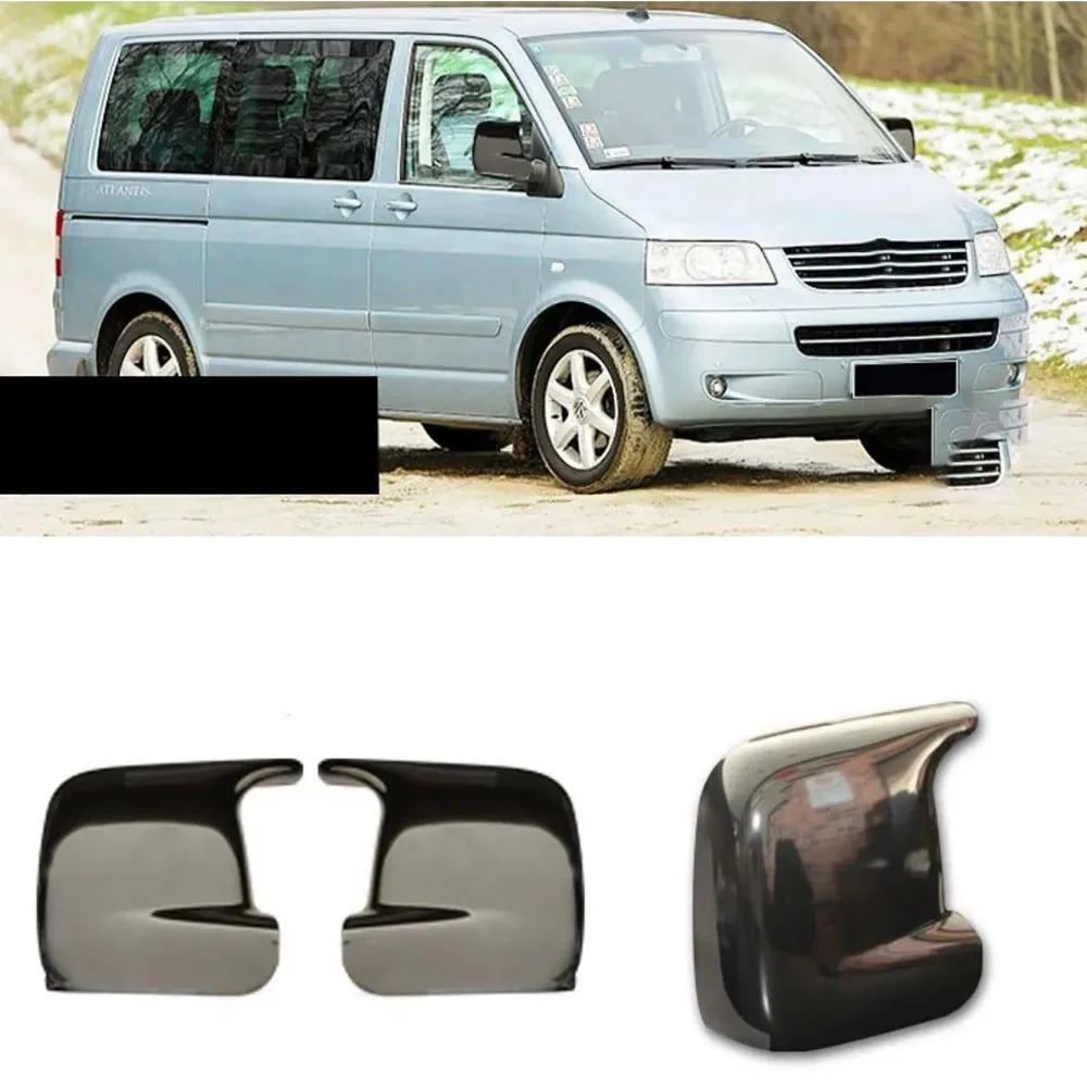 Cubierta de espejo retrovisor para coche, accesorio para Volkswagen Transporter T5 2004-2009, estilo murciélago, 2 piezas - imagen 4