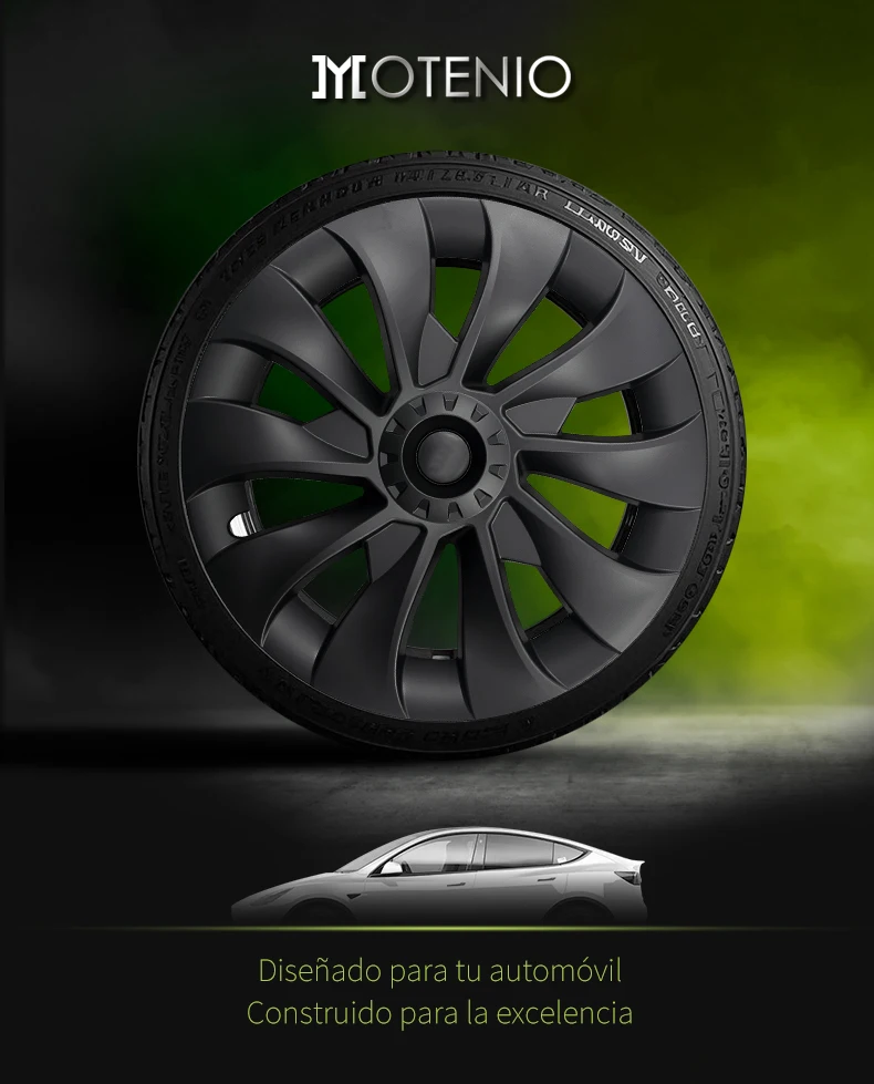 Tapacubos Sakura de estilo remolino para Tesla Model 3