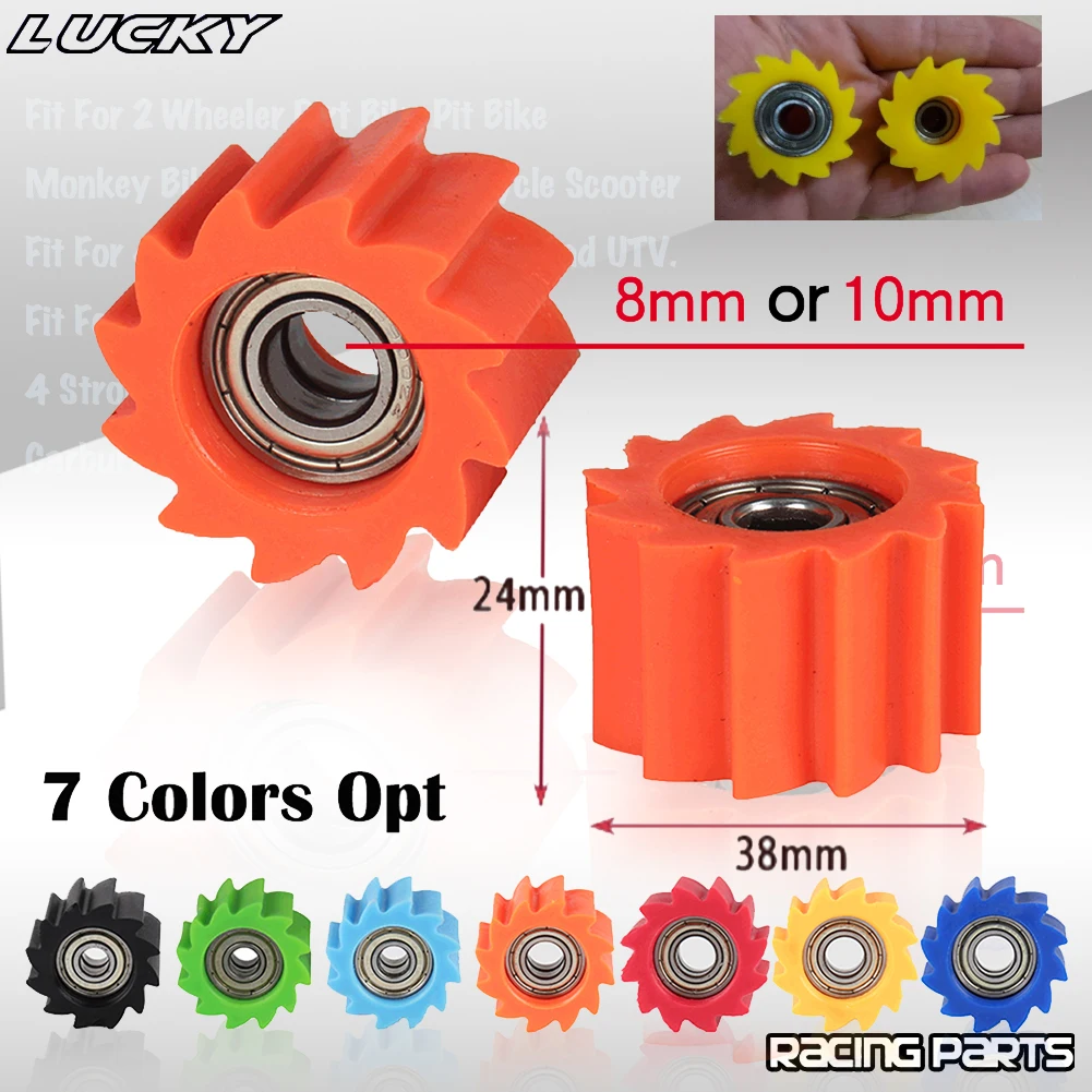 Rodillo tensor de cadena para motos de cross Honda, Yamaha y Kawasaki