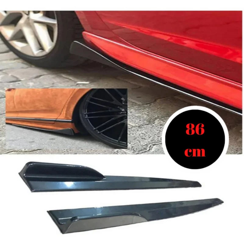 Faldón lateral Ford Kuga 2008-2012 aspecto fibra y labio parachoques