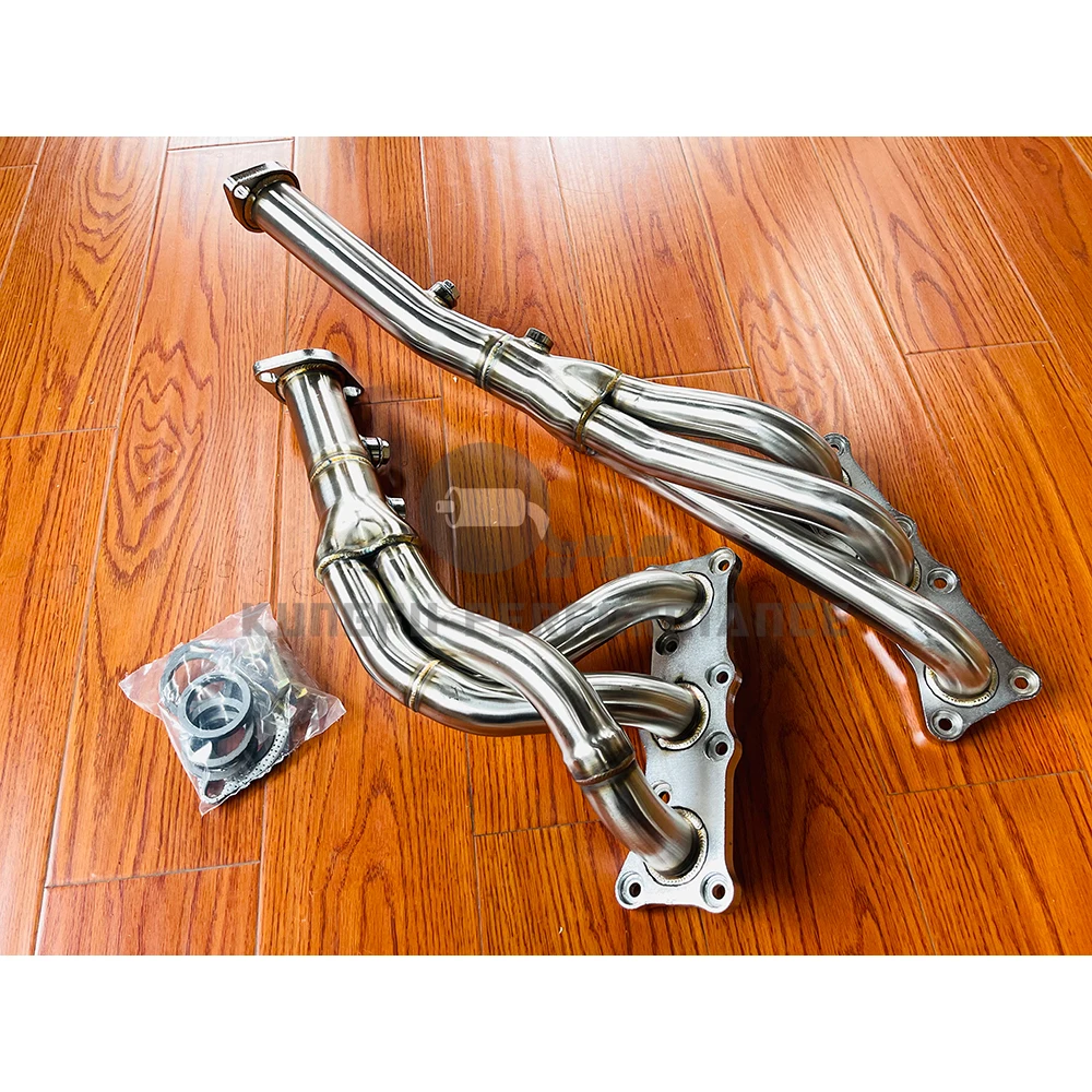Colector escape catless SS304 KUNGFU para BMW N52 – E90 E91 E92 325i 330i - imagen 2