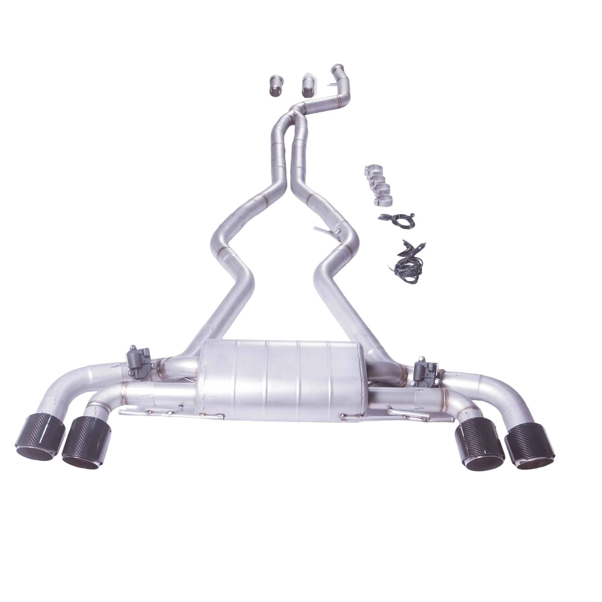 Silenciador catback GFC BMW M340i 3.0T escape deportivo válvula eléctrica