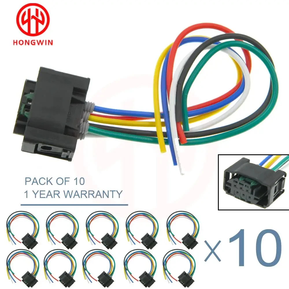 Conector eléctrico 6 pines 61138383300 con cable para Audi BMW Opel