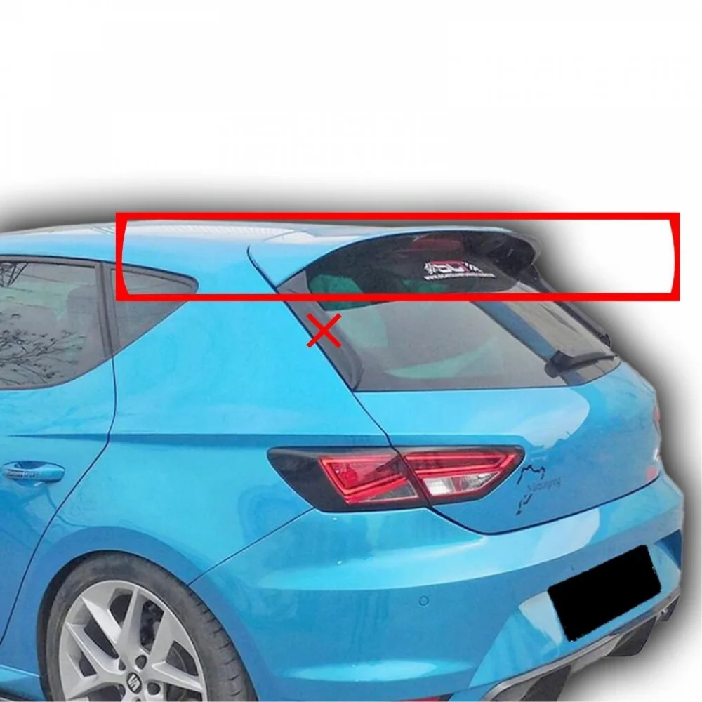 Alerón de techo trasero ABS Seat Leon MK3 2012-2020 tuning - imagen 2