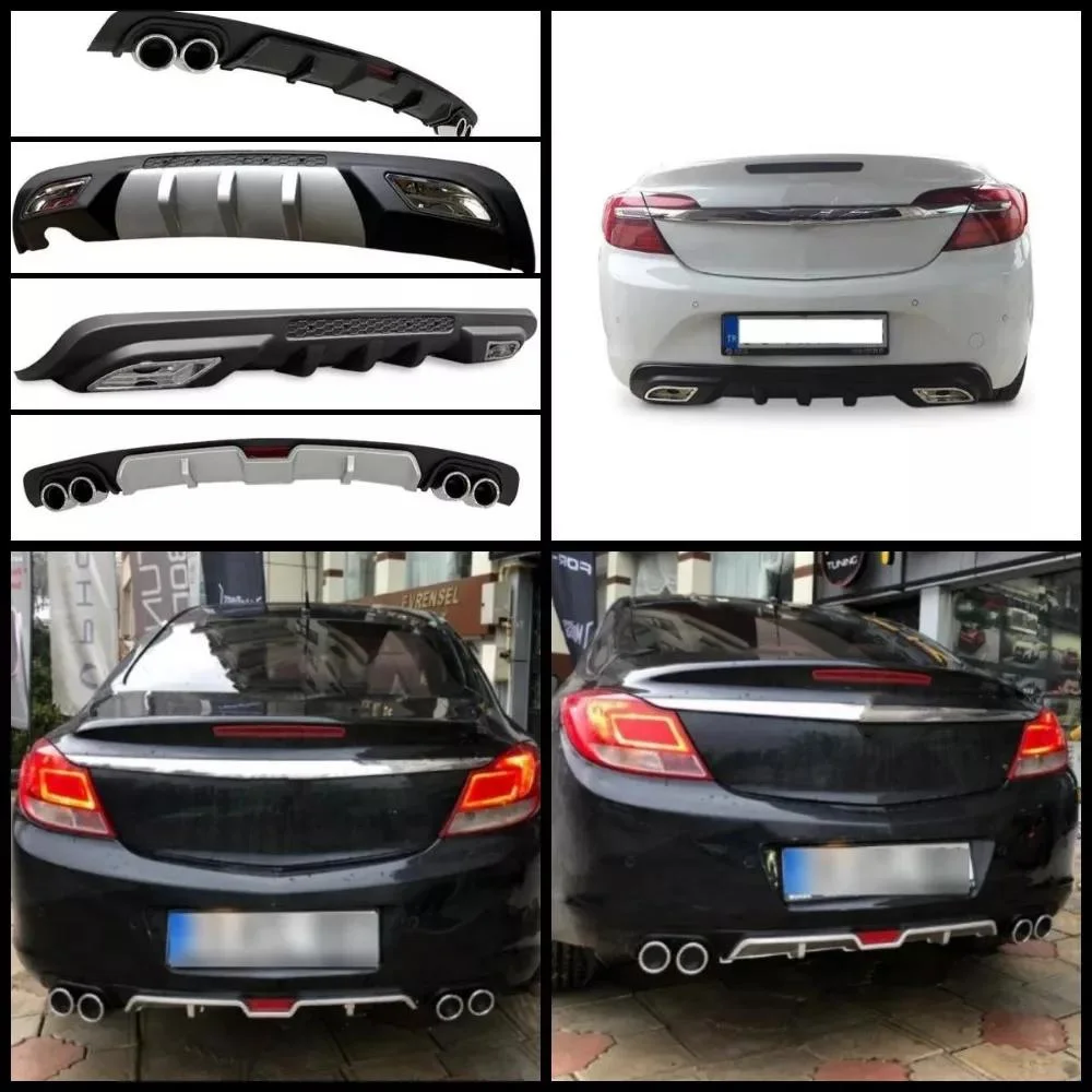 Difusor trasero ABS negro para Opel Insignia 2008-2016