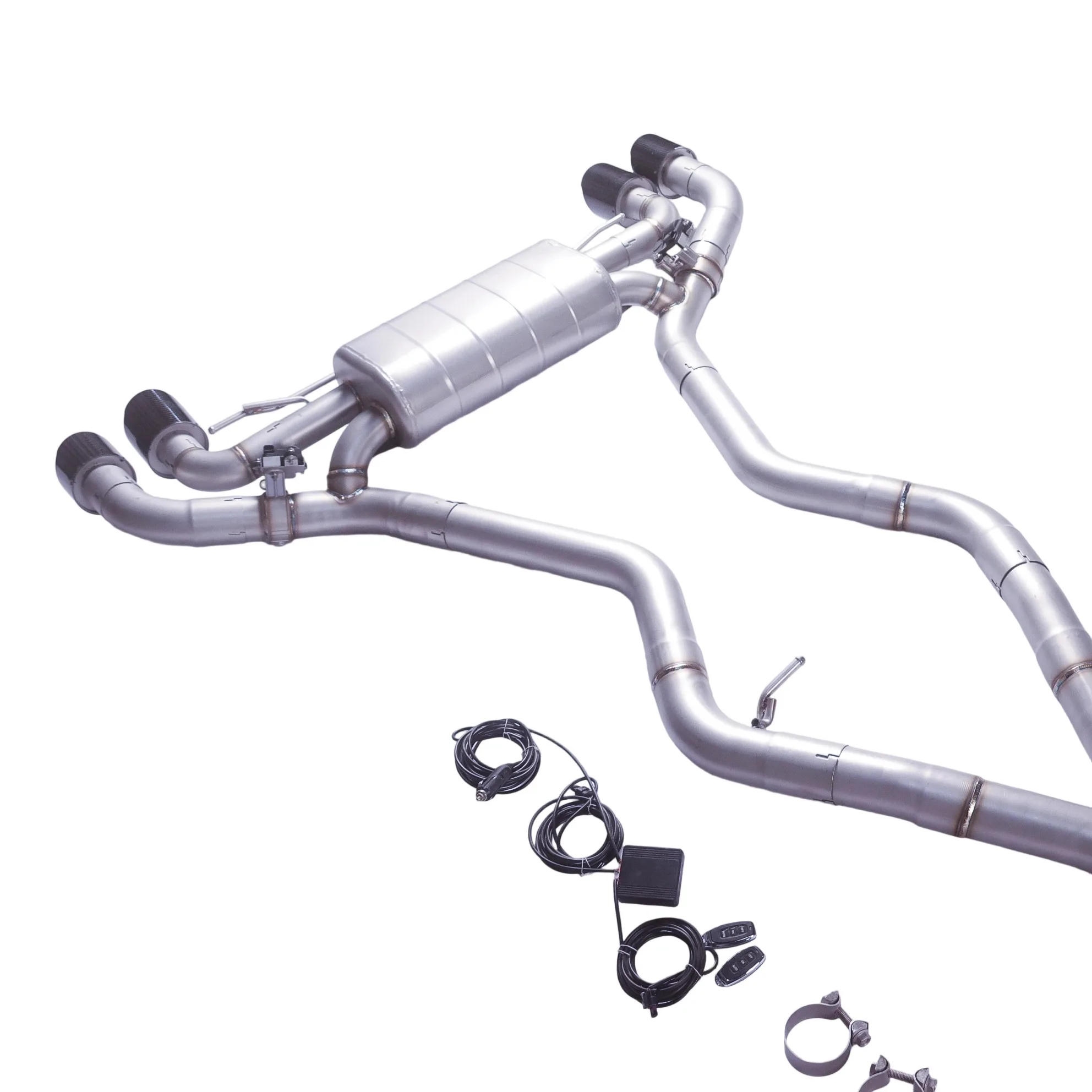 Silenciador catback GFC BMW M340i 3.0T escape deportivo válvula eléctrica - imagen 4