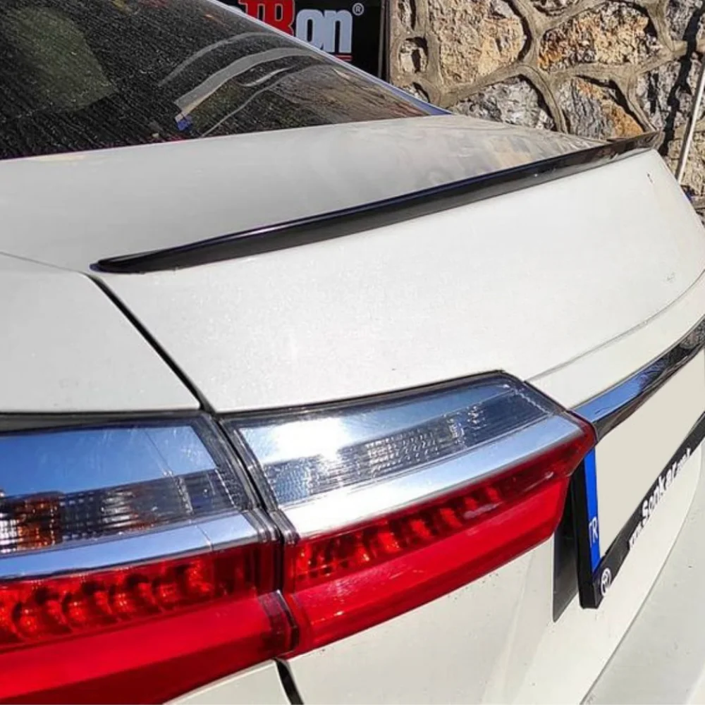 Alerón trasero de labio negro brillante para Toyota Corolla 2013-2017 - imagen 2