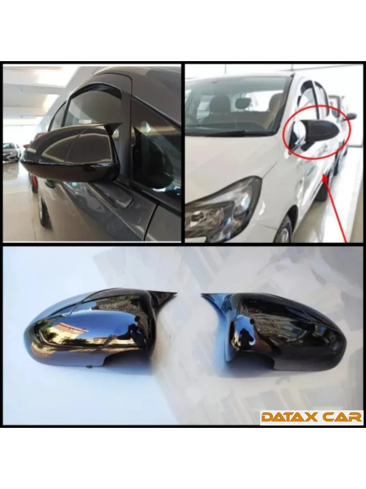 Cubierta espejo retrovisor murciélago negro Opel Corsa E 2014-2019
