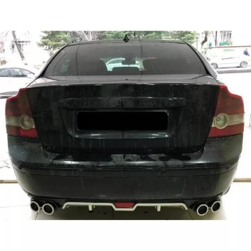 Difusor trasero Volvo S40 de parachoques, ABS negro tipo kit - imagen 3