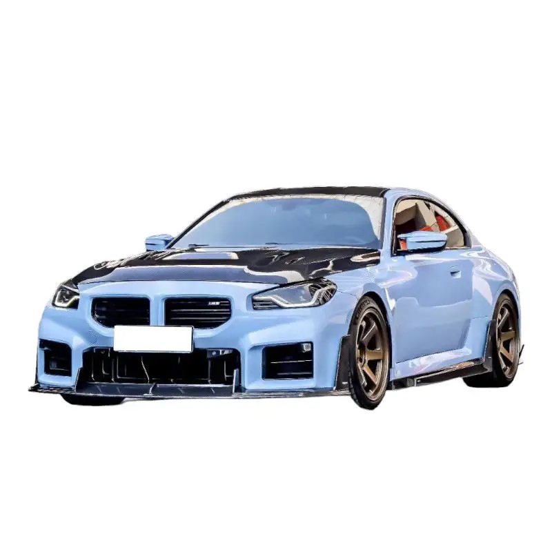 Cubierta de capó de fibra de carbono estilo V para BMW M2 G87 - imagen 3