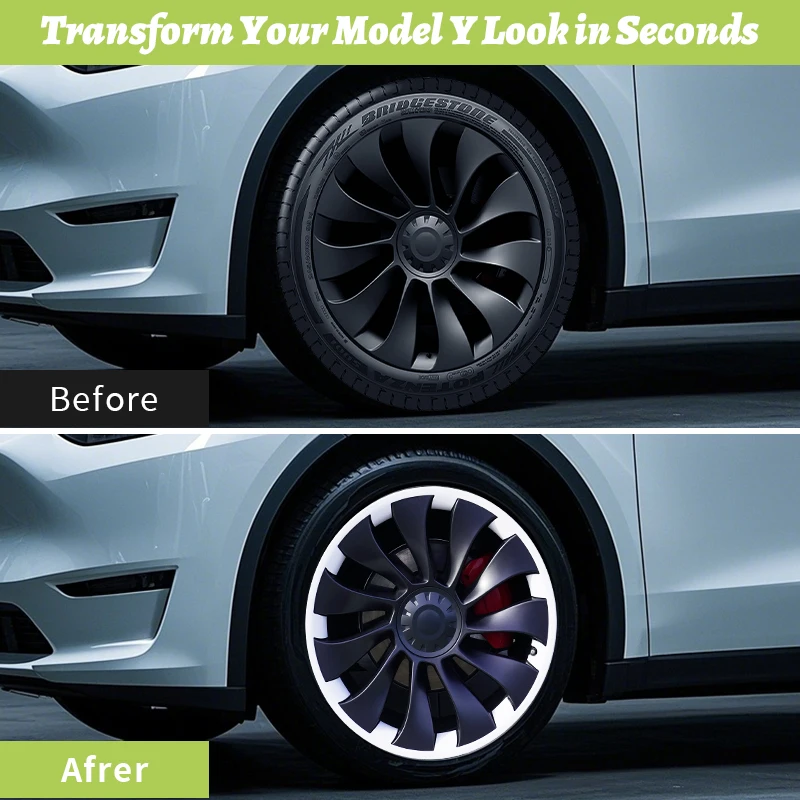 Protector de llanta Tesla Model Y 2020-2024 21 pulgadas ABS - imagen 4