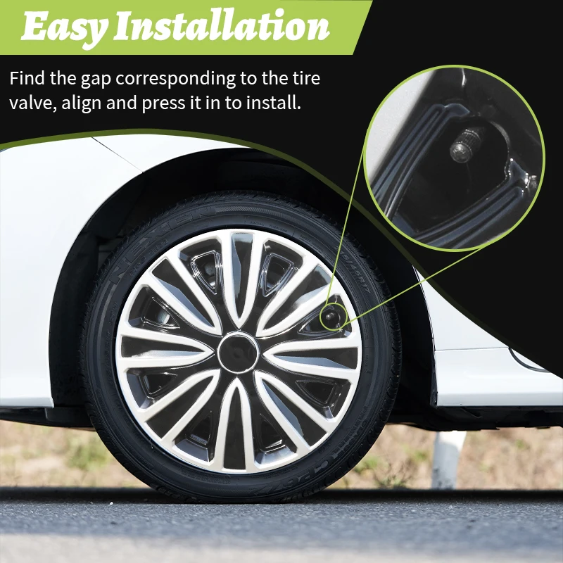 Tapacubos deportivos de plástico para llantas de acero de 14-17 pulgadas - imagen 5