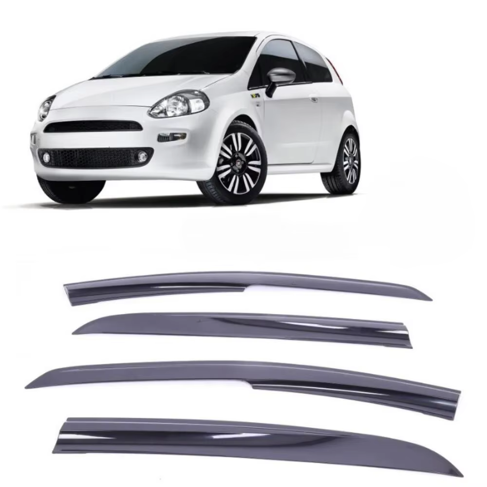 Deflector de ventana de estilo deportivo para coche, cubierta de lluvia, visera, toldos, accesorio Exterior, Tuning, para Fiat Punto 2005-2015