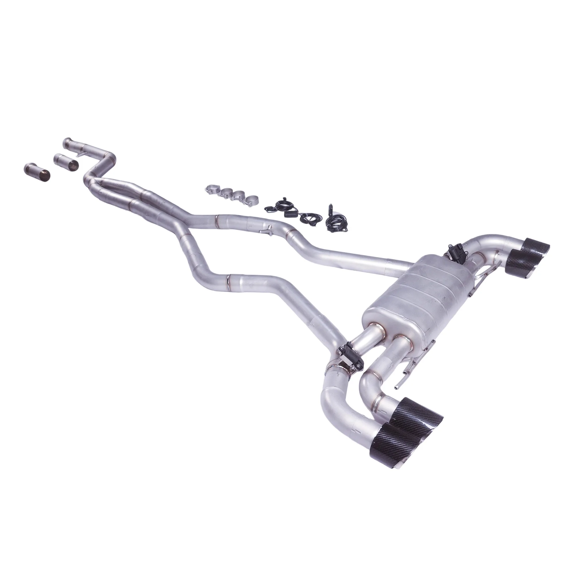 Silenciador catback GFC BMW M340i 3.0T escape deportivo válvula eléctrica - imagen 2