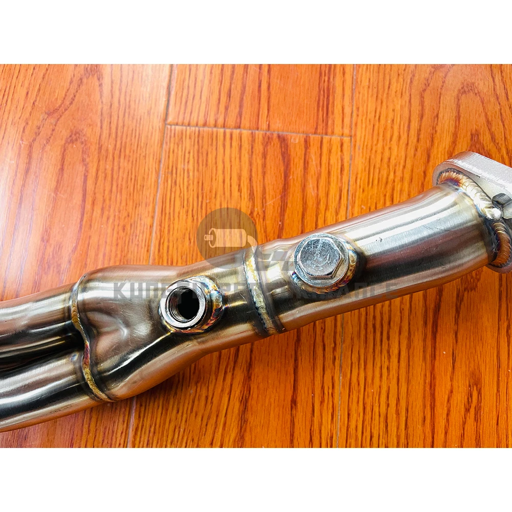 Colector escape catless SS304 KUNGFU para BMW N52 – E90 E91 E92 325i 330i - imagen 4