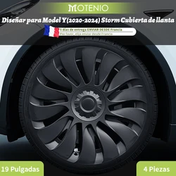 Tapacubos 19" para Tesla Model Y 2020-2024, cobertura completa