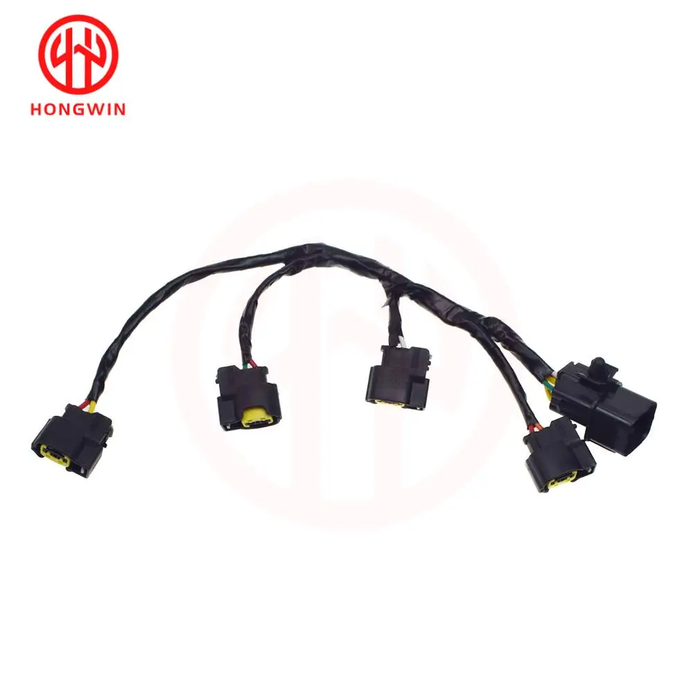 Detalle de las bobinas de encendido y sus conectores