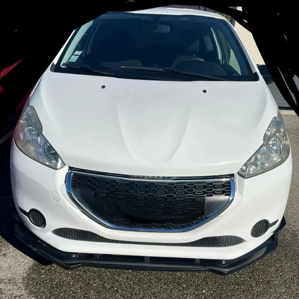Parachoques delantero de 3 piezas para coche, Kit de carrocería para Peugeot 208, 2012-2018, accesorios de alerón, difusor, solapa, parachoques deportivo Exterior - imagen 3