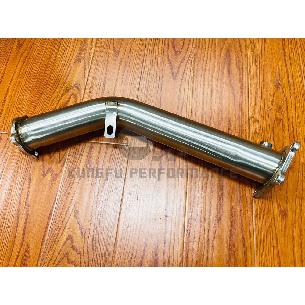 KUNGFU tubo escape de acero inox 304 Audi A4 A5 Q5 B8 2.0 TFSI 09-12