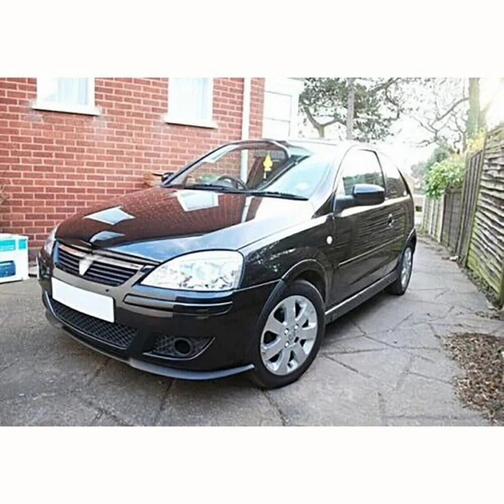 Para Opel Corsa C Cupra R alerón delantero parachoques delantero alerón Universal 3 uds Kit de carrocería aspecto deportivo ​   Afinación de accesorios - imagen 5