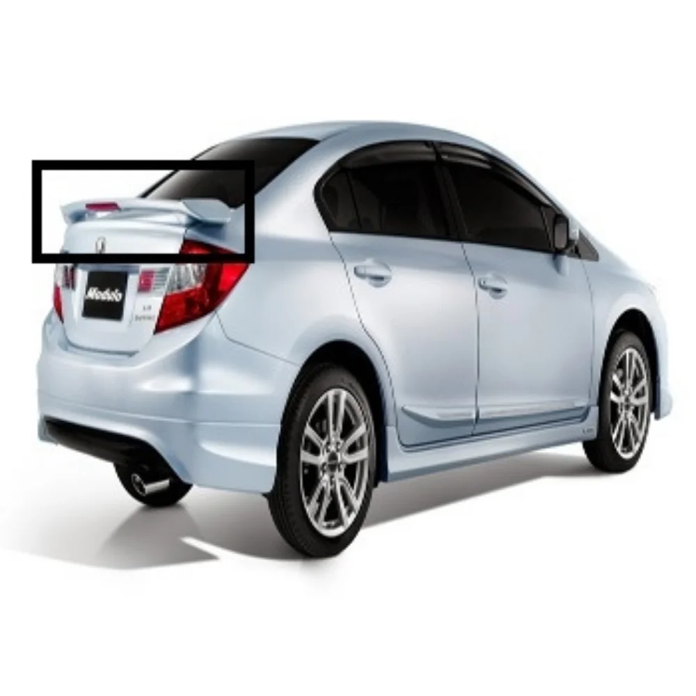 Alerón trasero de fibra Honda Civic 2012 vidrio iluminado ala