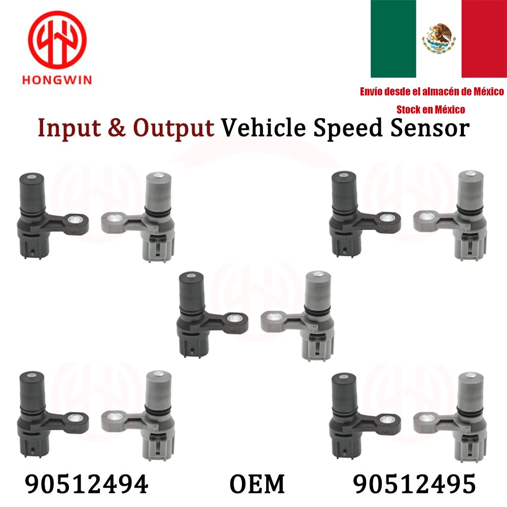 5Set nuevo Sensor de velocidad de vehículo de entrada y salida para Opel / Vauxhall Astra H G Corsa B C D Vectra B Zafira A Tigra 90512494 , 90512495