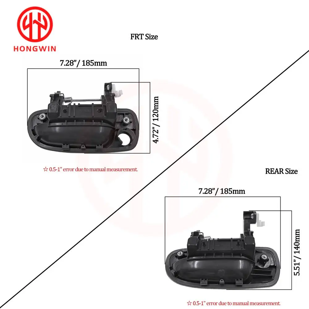 Manillas exteriores de puerta para Hyundai Accent 2000-2006 - imagen 2