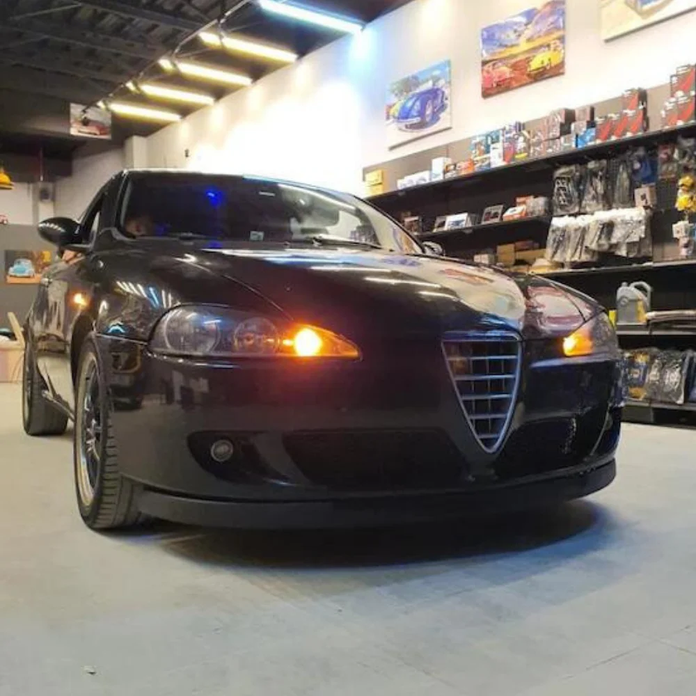 Parachoques delantero para Alfa Romeo 147, Kit de carrocería de labio, difusor divisor de Alerón, piezas de afinación profesionales de plástico ABS de alta calidad, 2 piezas - imagen 3