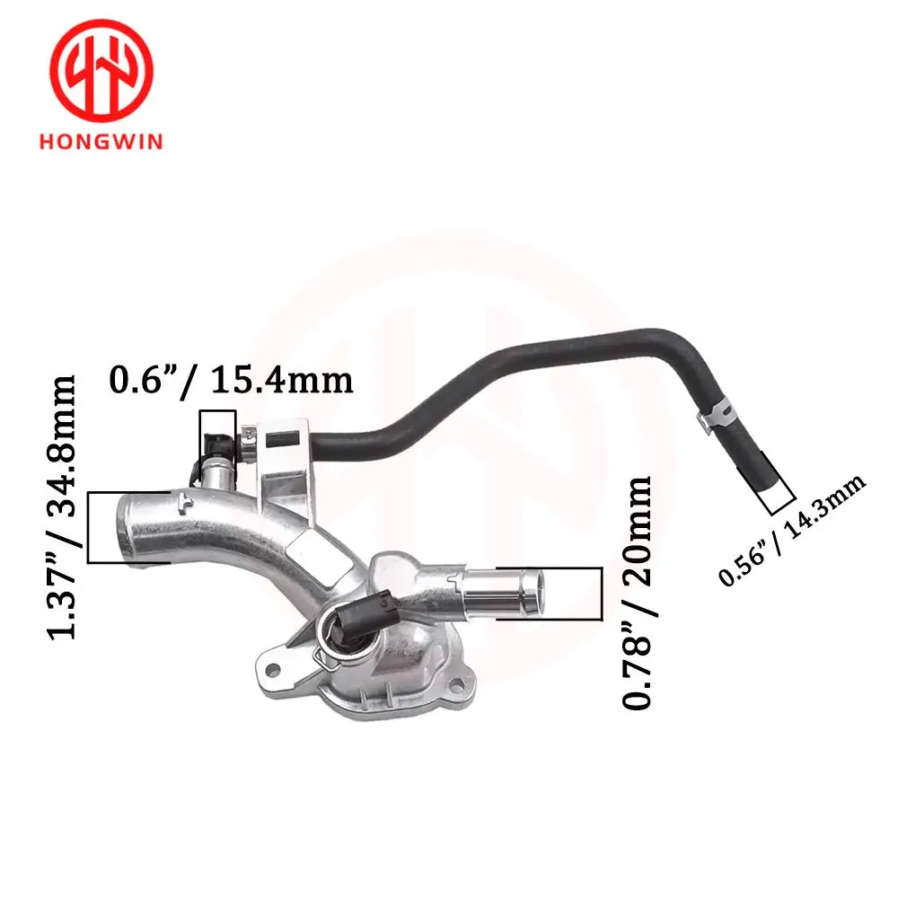 Carcasa termostato OEM 1338022 con tubo – Opel Astra J 1.4 - imagen 2