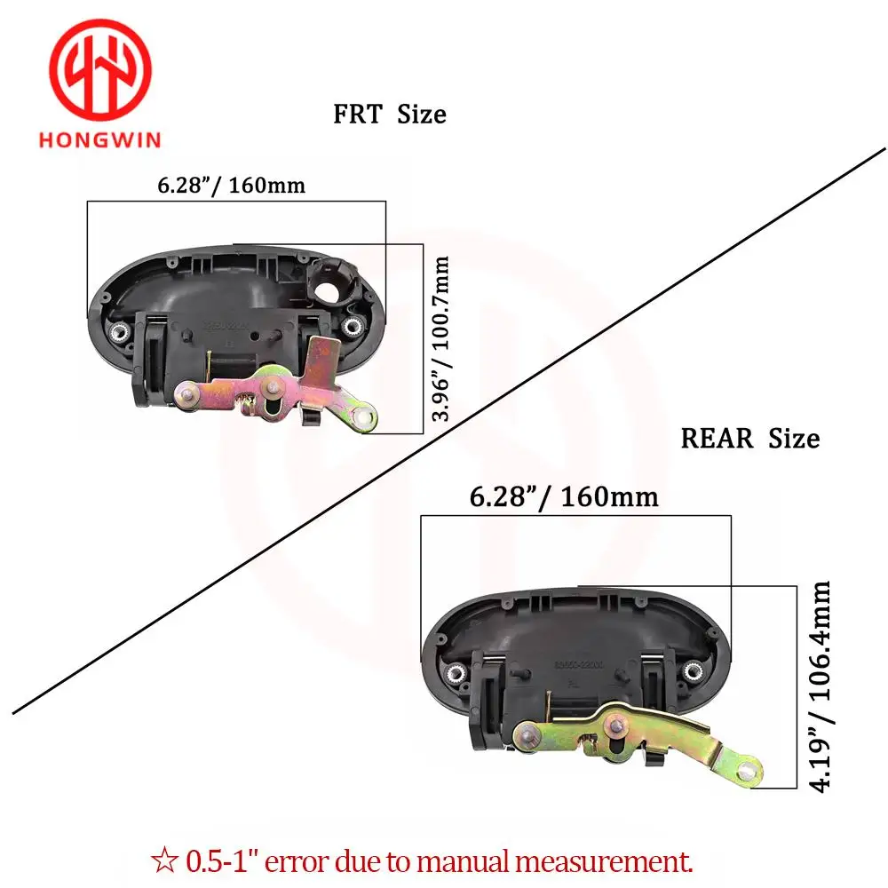 Manetas puerta exterior Hyundai Accent 1995-1999 - OEM 82660-22000 - imagen 2