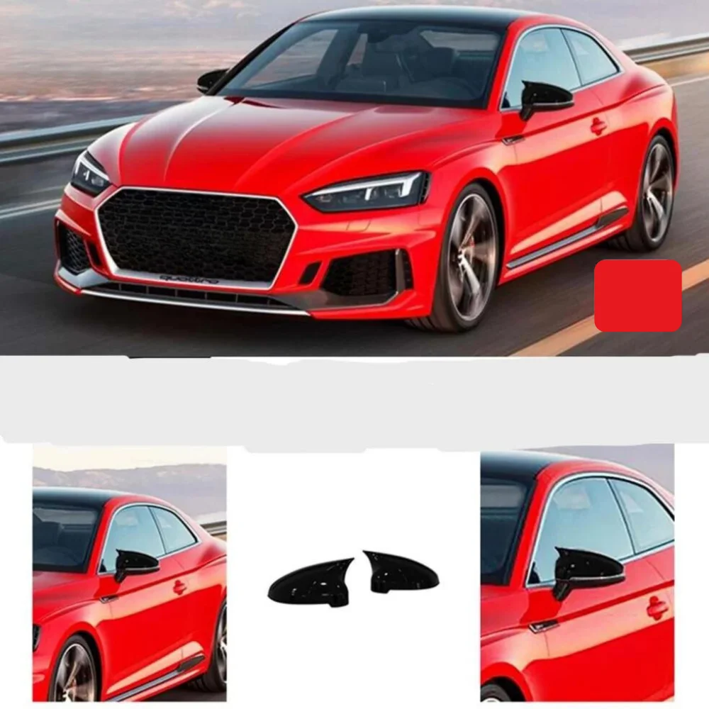 Cubierta cristal espejo retrovisor murciélago Audi A5 2016-2020 piano negra