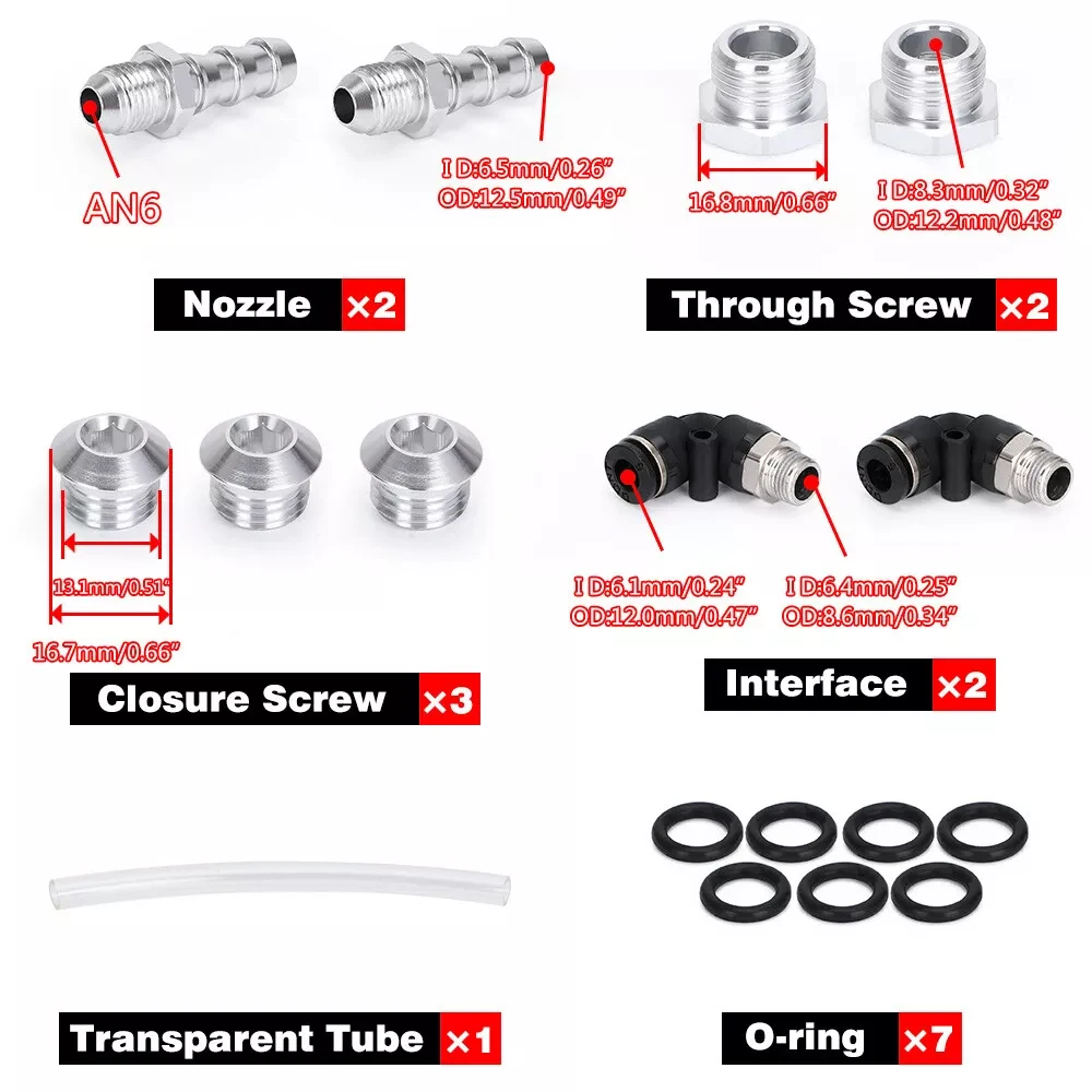 1L Silver BlackAluminum Coolant Radiator Overflow Recovery Water Tank Bottle Reservoir Universal Coolant Overflow Tank Coolant - imagen 2