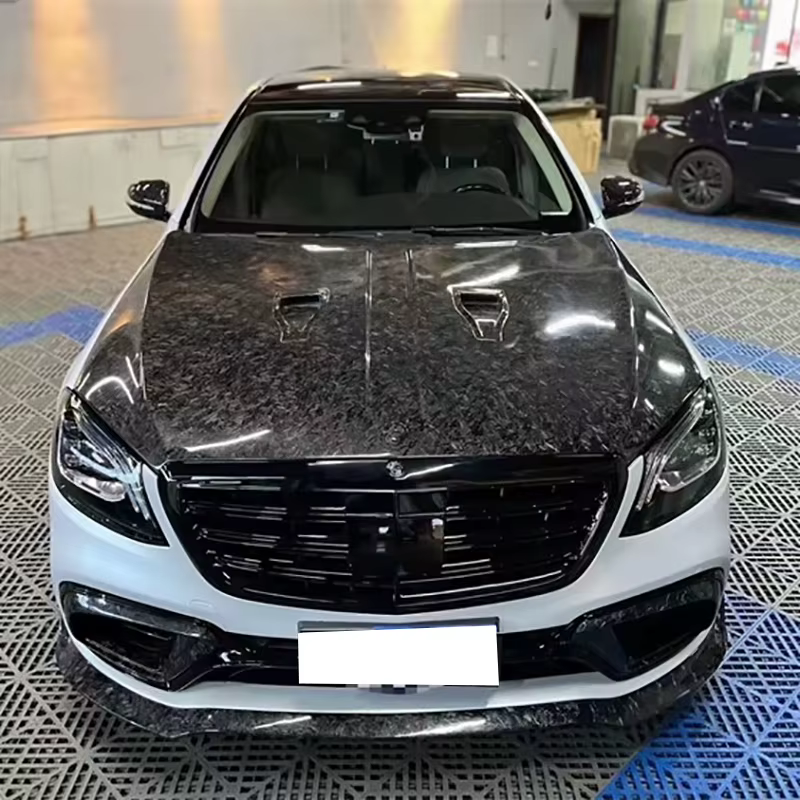 Capó de carbono forjado Mercedes-Benz S63 AMG W222 - imagen 3