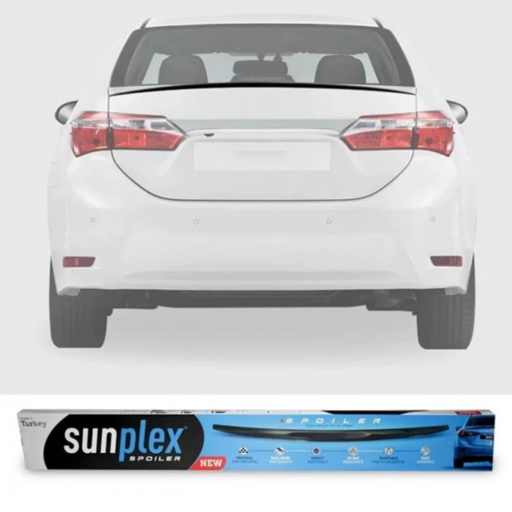 Alerón trasero de labio negro brillante para Toyota Corolla 2013-2017