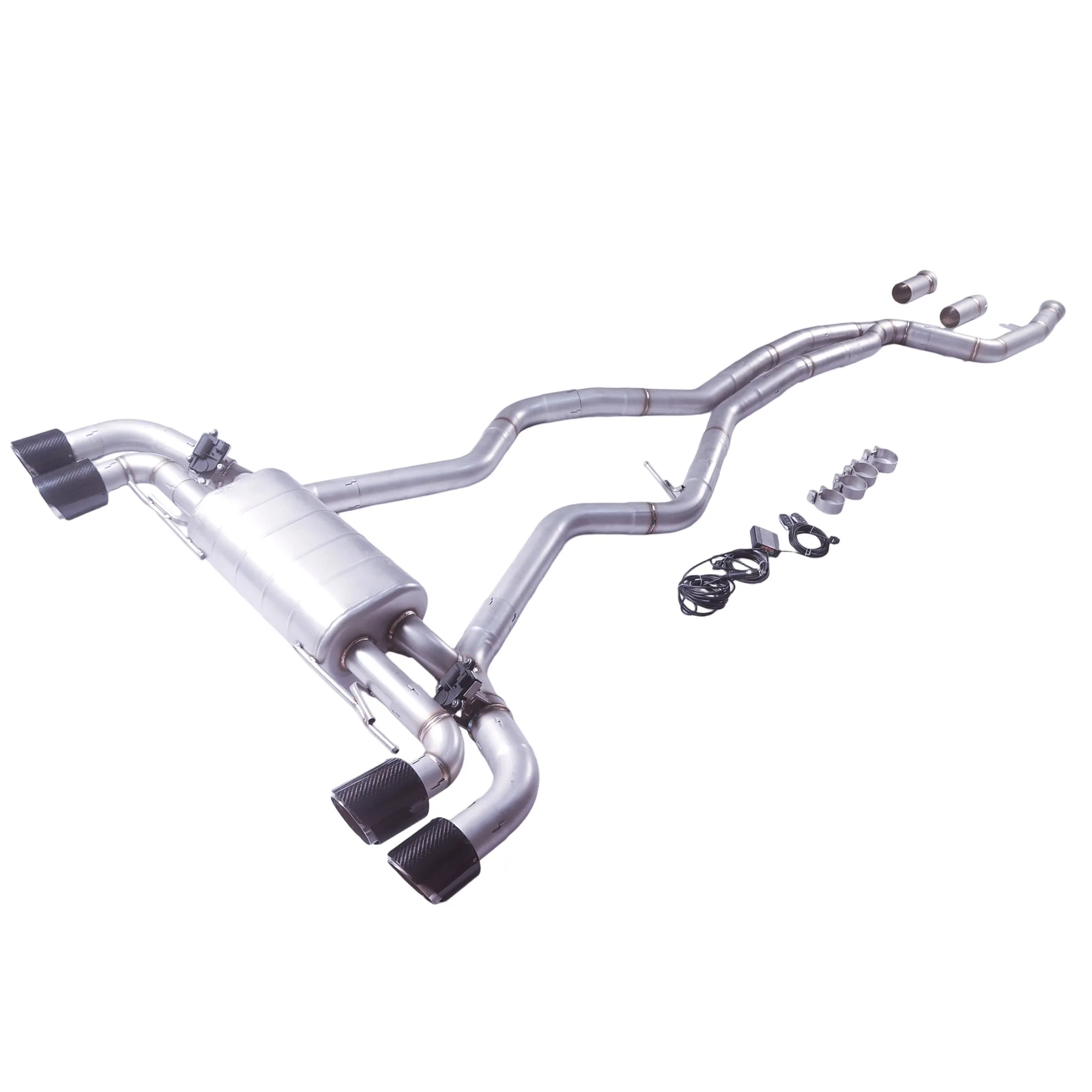 Silenciador catback GFC BMW M340i 3.0T escape deportivo válvula eléctrica - imagen 3