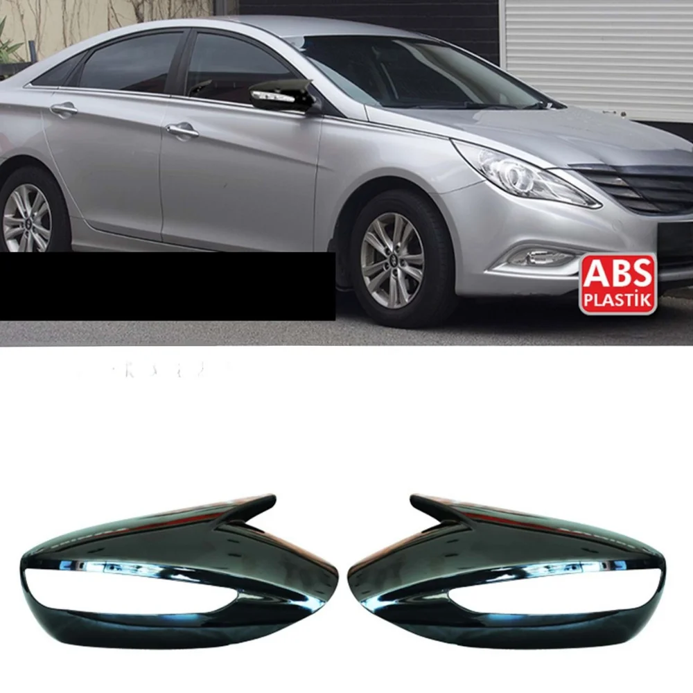 Cubierta espejo estilo murciélago negro para Hyundai Sonata 2011-2015