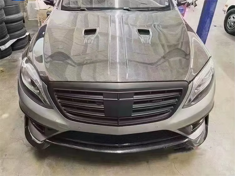 Capó de carbono forjado Mercedes-Benz S63 AMG W222 - imagen 5