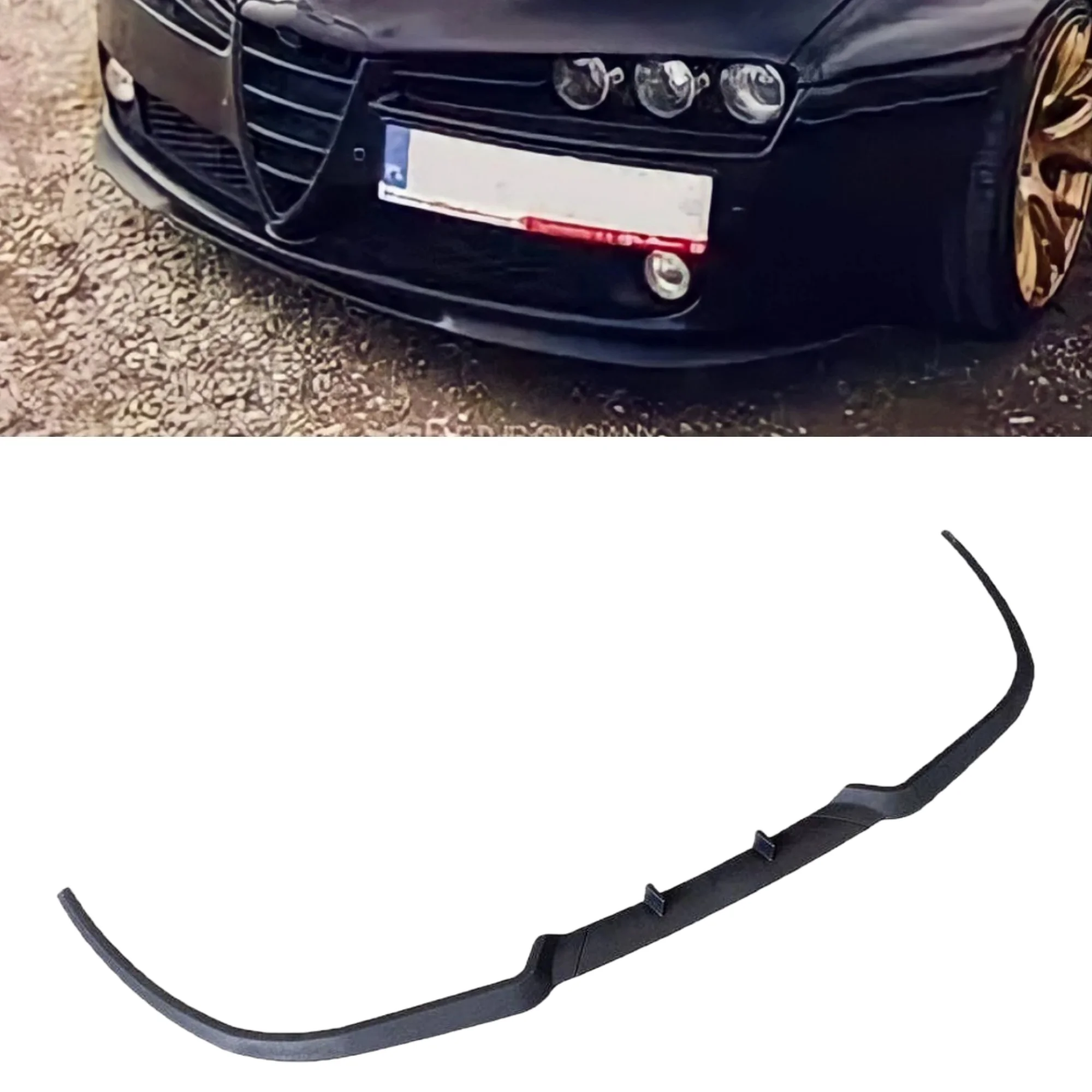 Labio de Parachoques delantero para Alfa Romeo 159 Cupra R