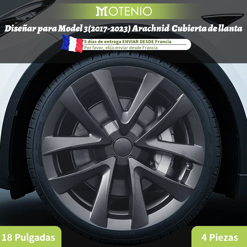 Tapacubos Arachnid para Tesla Model 3 2017-2023 compatibles